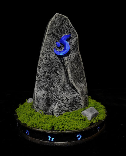 Summoning Stone Statue with Blue Sigil