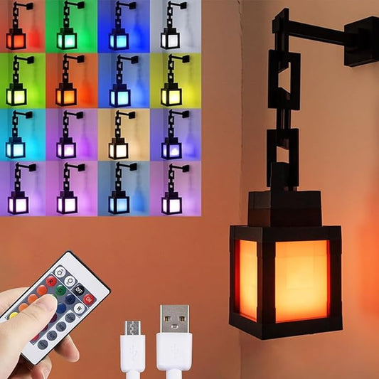 Light Up Your Base Pixel Lantern Wall Lamp