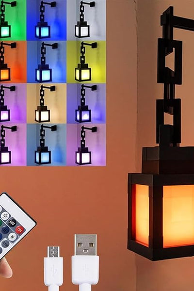 Light Up Your Base Pixel Lantern Wall Lamp