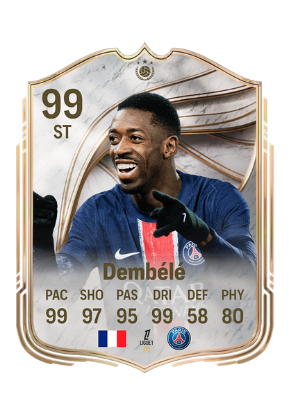 Dembélé customized football cards