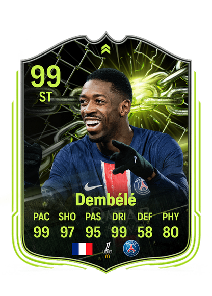 Dembélé customized football cards
