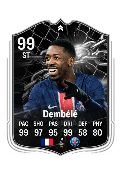 Dembélé customized football cards