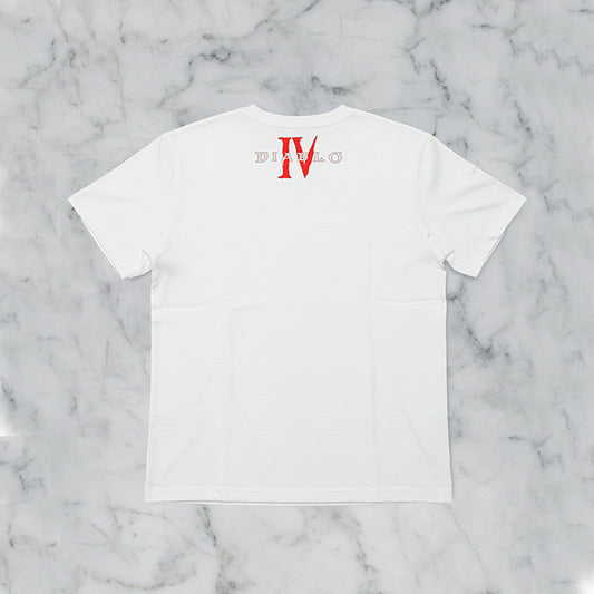 Lilith print T-shirt | Mother of Sanctuary portrait pattern trendy loose fit top | Dark RPG game themed apparel for cool casual wear | Soft loose fit tee to elevate your everyday look