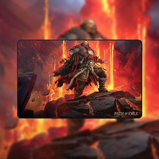 The Saman Gaming Desk Pad | for Path of Exile 2 Fans | High-Res Character Art | Best Gamer Gift