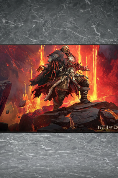 The Saman Gaming Desk Pad | for Path of Exile 2 Fans | High-Res Character Art | Best Gamer Gift