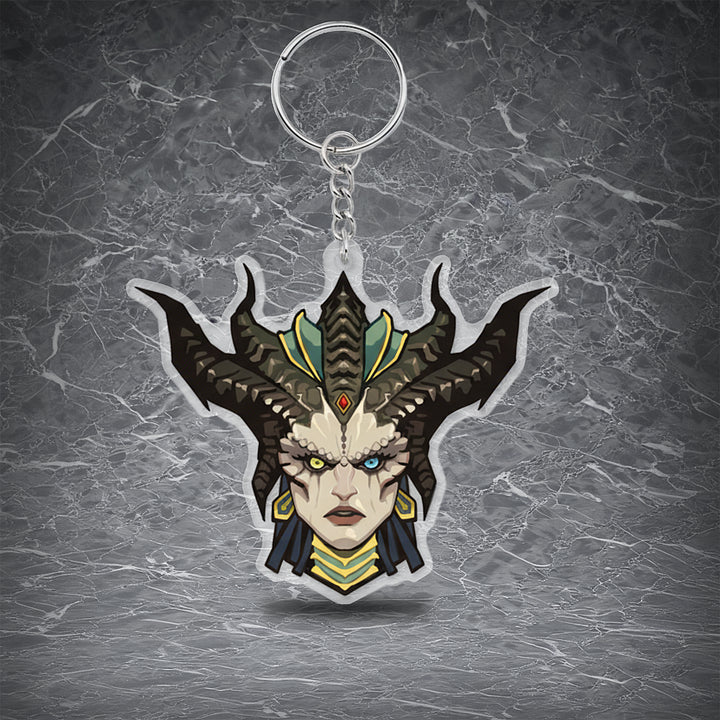 D4 Lilith Keyring | Exquisite Acrylic Keychain | For Keys & Bag Decoration | Iconic Diablo Fan Collectible