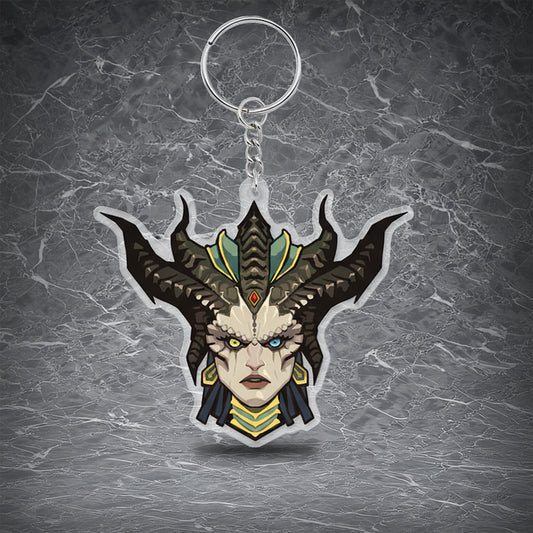 D4 Lilith Keyring | Exquisite Acrylic Keychain | For Keys & Bag Decoration | Iconic Diablo Fan Collectible
