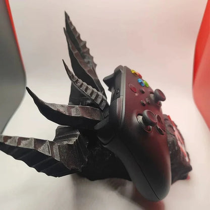 [Dark Sacred Artifact] Lilith Themed Controller Stand | Multi-Platform Compatible with PS5, Xbox, and PC | Devil's Horn Design for an Aesthetic Desktop Gear