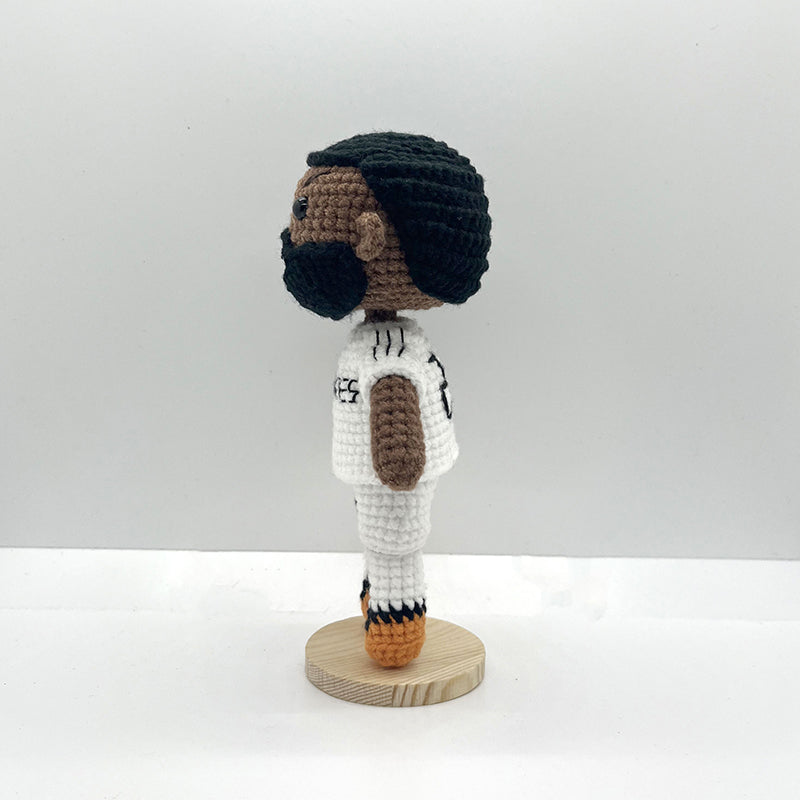 Antonio Rüdiger Handmade Crochet Doll | Articulated Joints | Collectible Gift