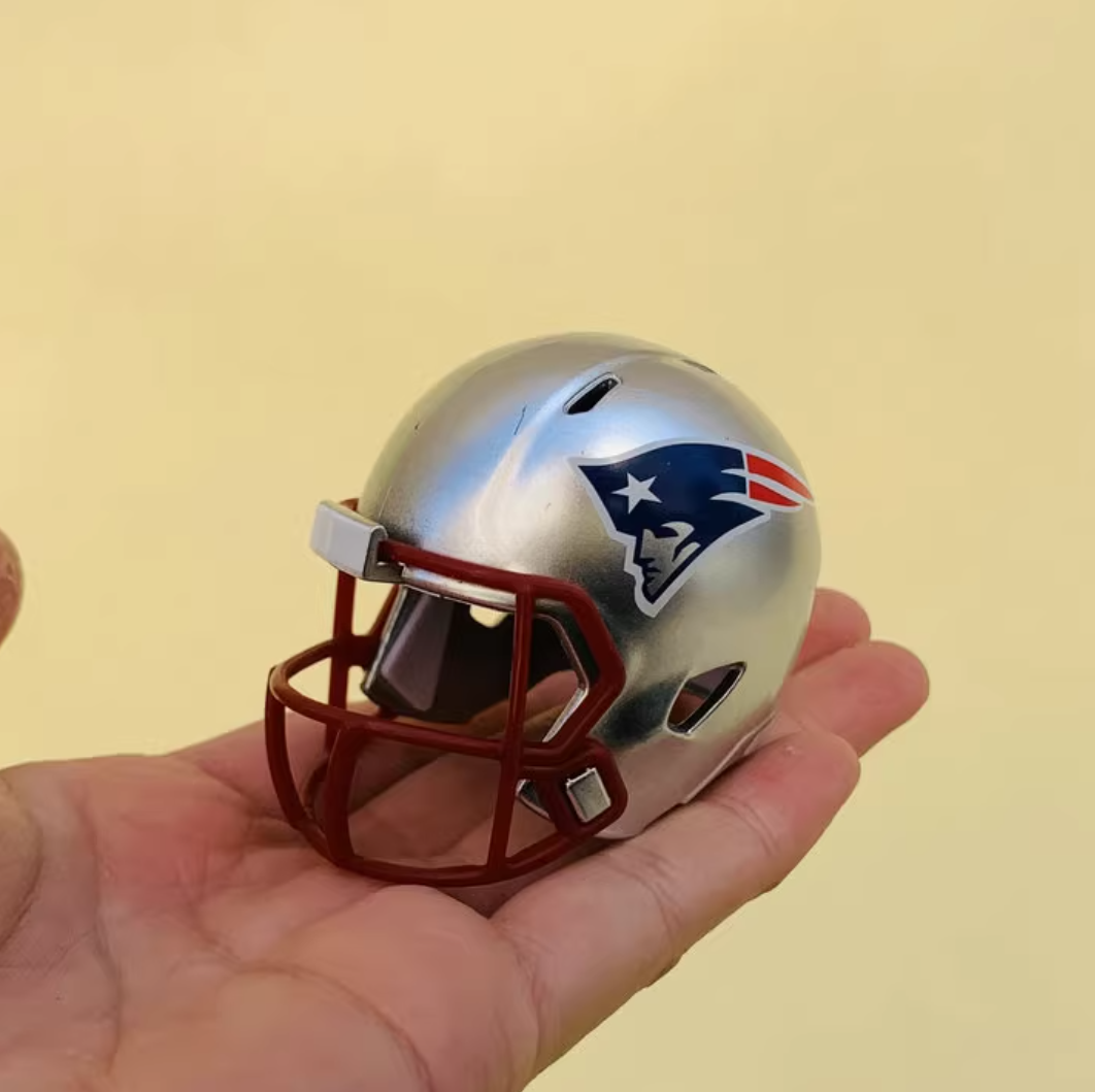 NFL football helmet 1:6 size | Display Case Compatible Scale Replica | Detailed Collector's Showpiece