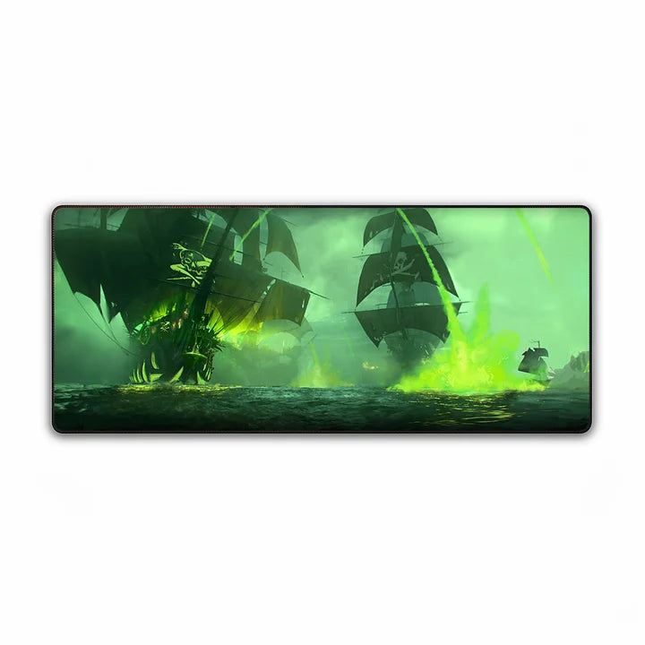Skull and Bones Desk Mat | Large Gaming Mouse Pad with Themed Artwork | Waterproof & Non-Slip Base for PC Gaming | Essential Pirate-Themed Gear for Fans