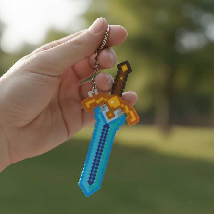 D4 Doombringer丨Pixel Keyring | Handmade | Backpack Keyring | Youth Souvenir