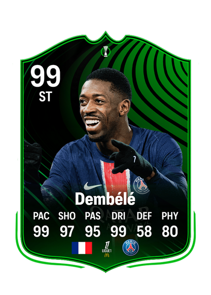 Dembélé customized football cards