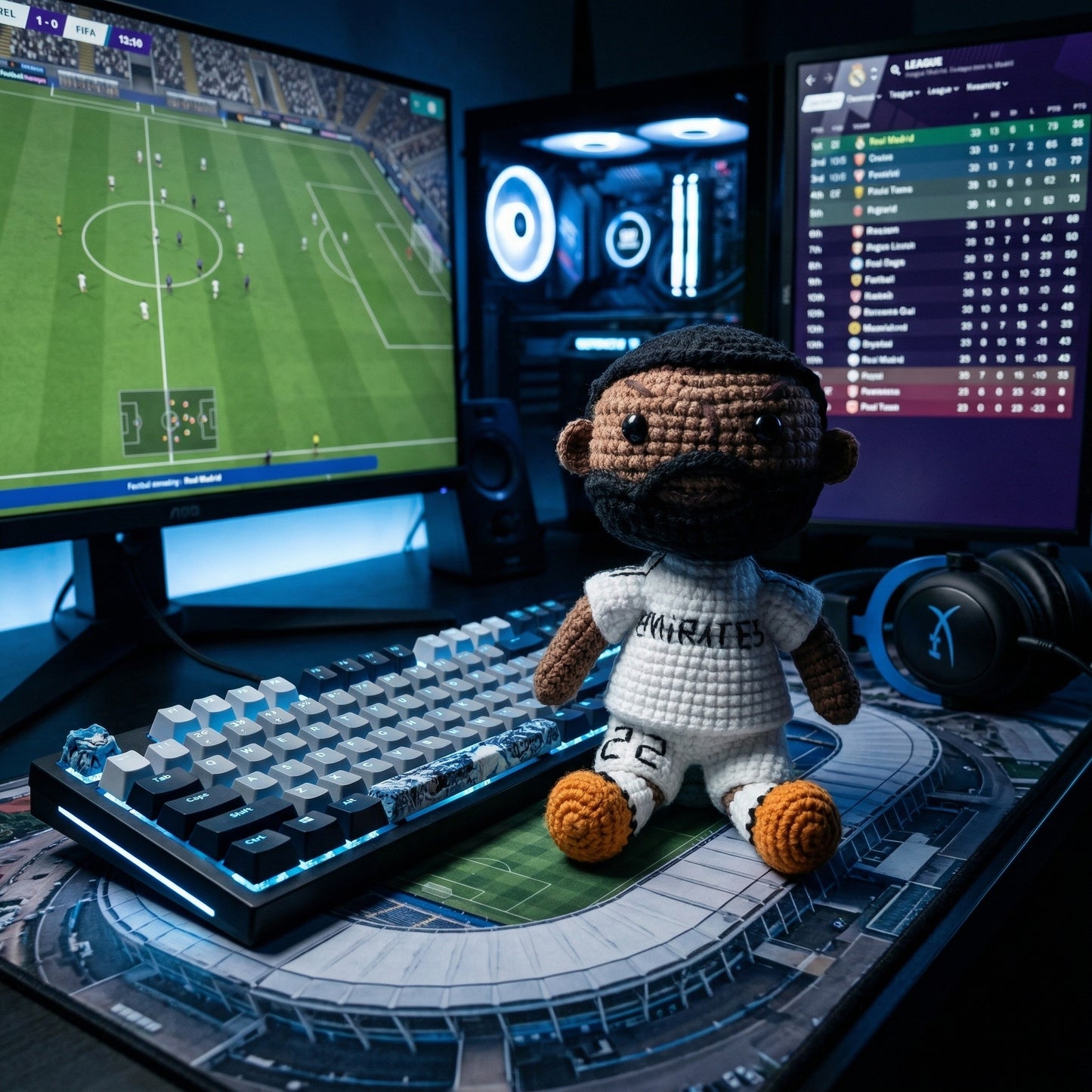 Handmade No. 22 White Shirt Crochet Doll -AR22 Handmade Collectible Gift For Fans & Kids