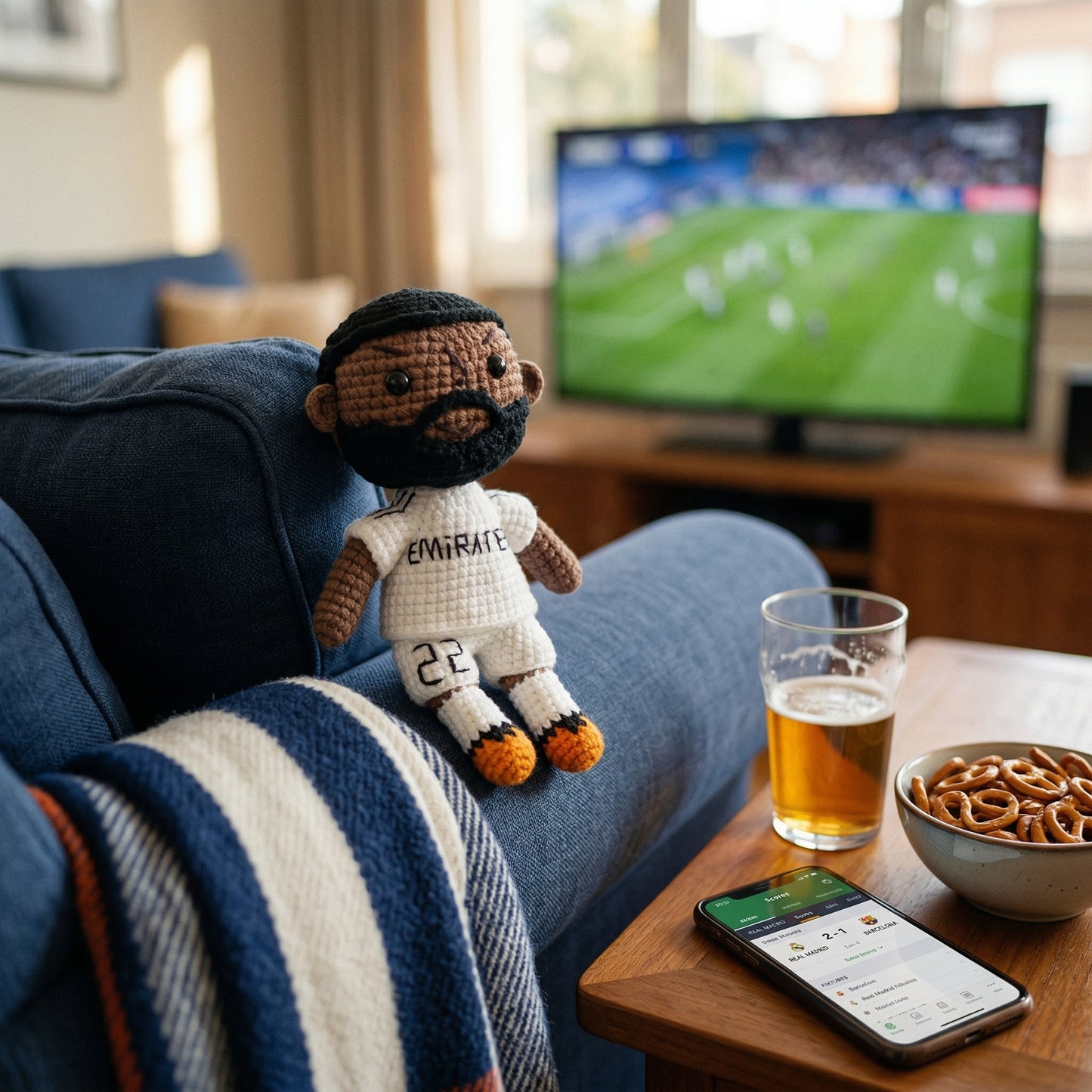 Handmade No. 22 White Shirt Crochet Doll -AR22 Handmade Collectible Gift For Fans & Kids