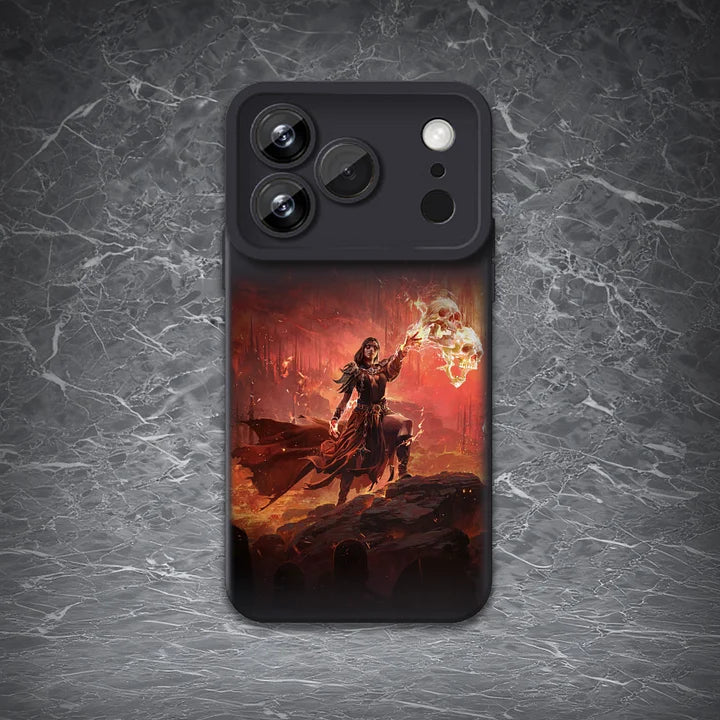 POE2 Infernalist Phone Case | Spellcaster-Themed Art on a Tough Case | Everyday Shockproof Protection | Essential Path of Exile 2 Accessory