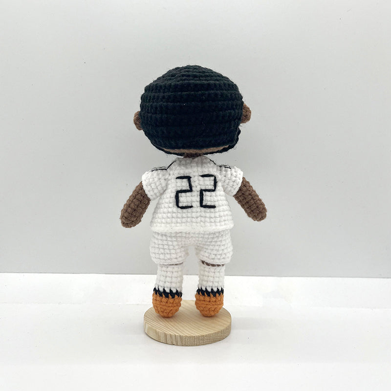 Antonio Rüdiger Handmade Crochet Doll | Articulated Joints | Collectible Gift