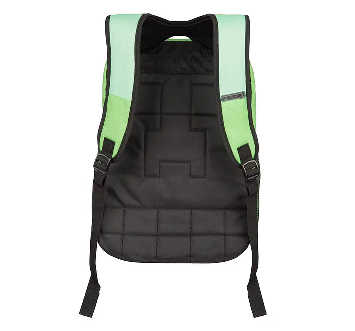 MC Creeper Backpack | Explosive Green Pixel-Art Design with Spacious Main Compartment | Adjustable Padded Straps for School & Travel
