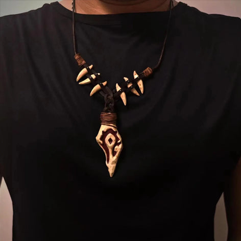 Varok Saurfang Horde necklace birthday gift