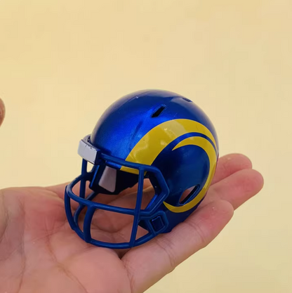 NFL football helmet 1:6 size | Display Case Compatible Scale Replica | Detailed Collector's Showpiece
