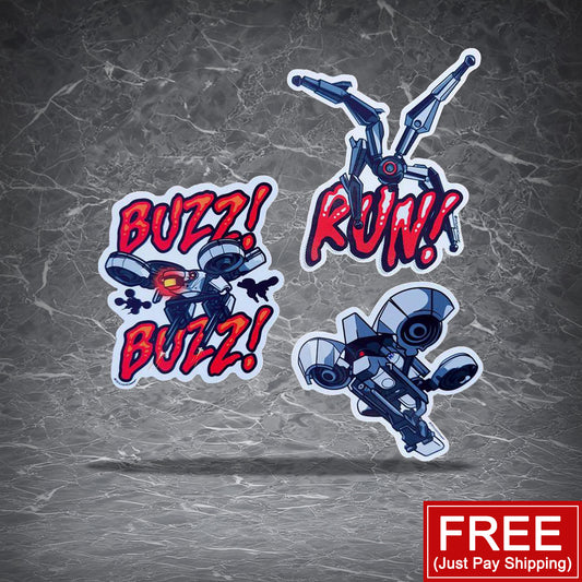 Raiders Three Sticker Pack(FREE! You Just Pay Shipping) | for ARC Raiders Fans | Waterproof Stickers | ARC Raiders Gamer gift