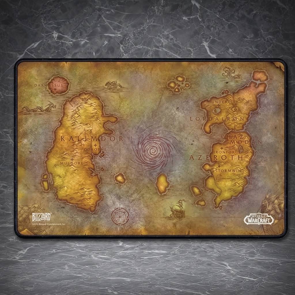 Azeroth World Map Desk Mat
