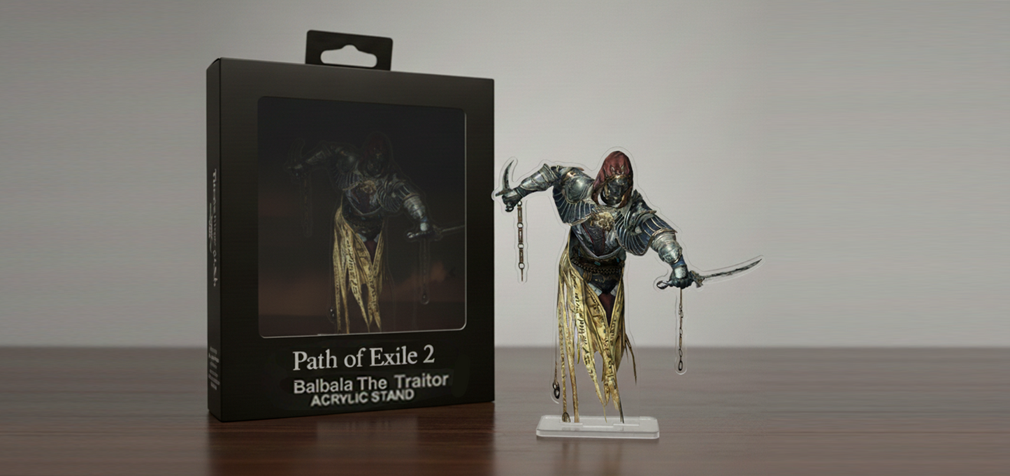 Balbala The Traitor | Path of Exile 2 Acrylic Standee | High-Res Desktop Figure