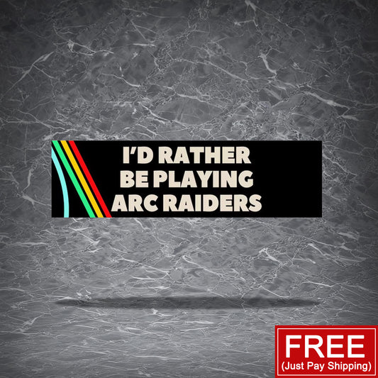 Bumper Sticker(FREE! You Just Pay Shipping) | for ARC Raiders Fans | Waterproof Stickers | ARC Raiders Gamer gift