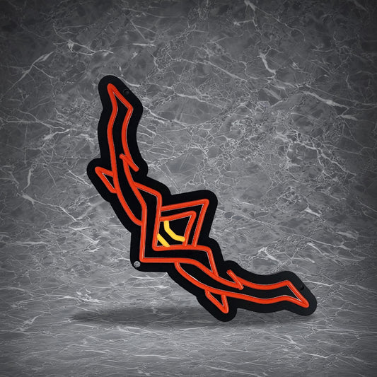 Corrupted Bowfa Neon Sign | for Old School RuneScape Fans | Dimmable LED Neon | Gaming Room Decor