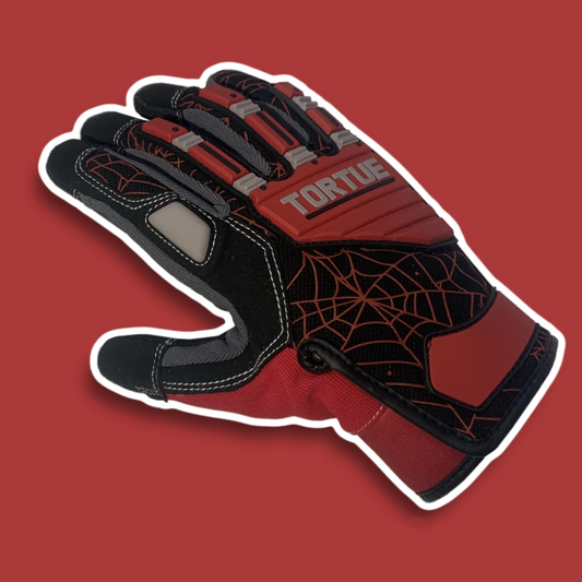 Crimson Web Tactical Gloves(real life) | Essential Gear for CS2 Fans | Red Camo Protective Gaming Handwear | Cosplay & Airsoft 