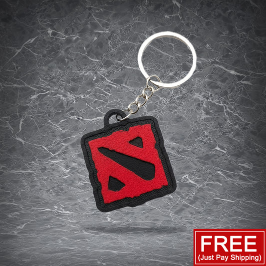 【Free】DOTA2 Logo Keychain(FREE! You Just Pay Shipping)