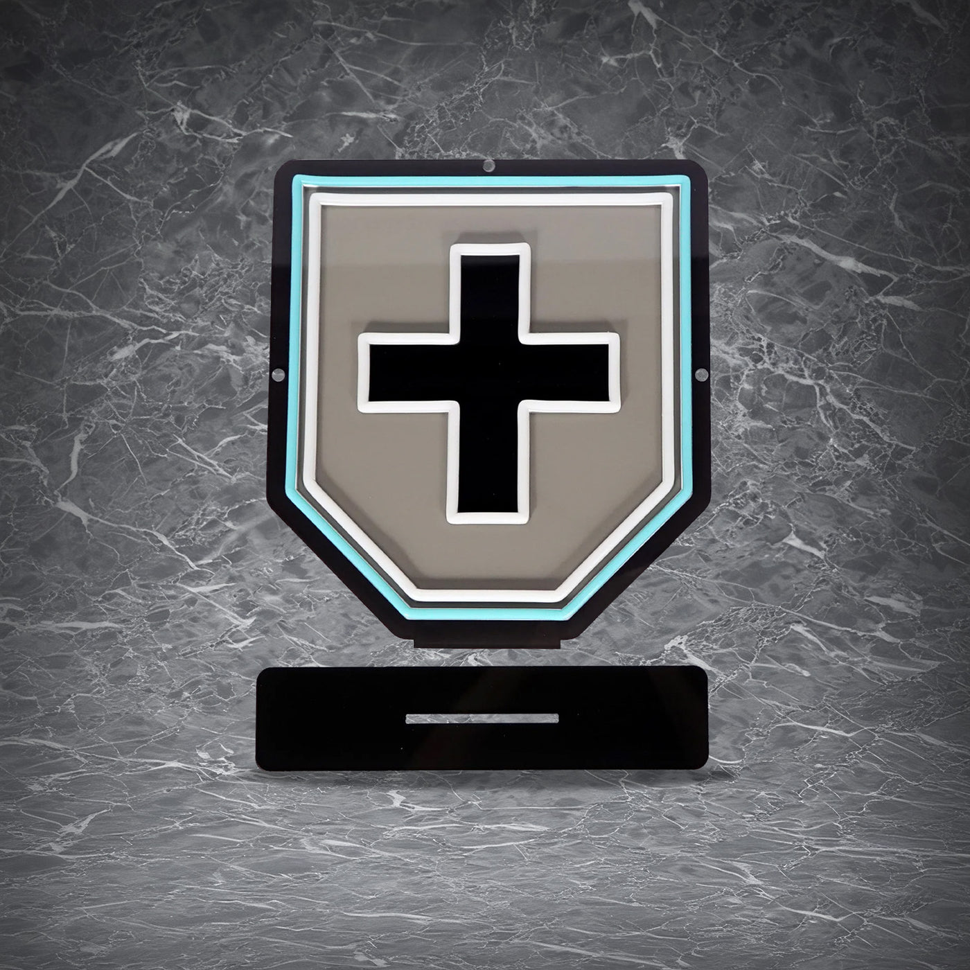 Defence Skill Neon Sign | for Old School RuneScape Fans | Dimmable LED Neon | Gaming Room Decor