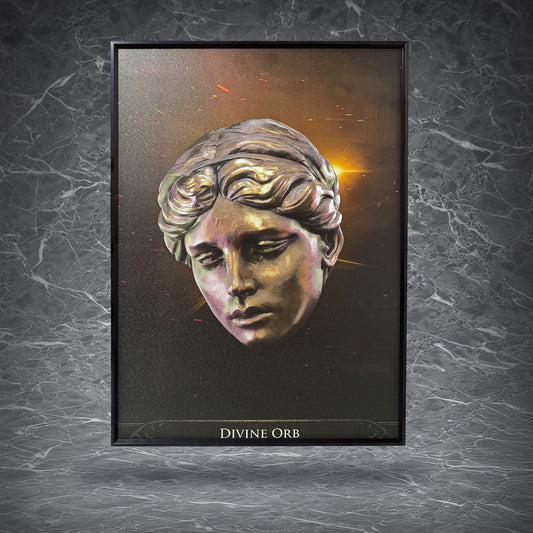 Divine Orb Textured Art | for POE 2 Fans | 3D Textured Wall Art | Gamer gift