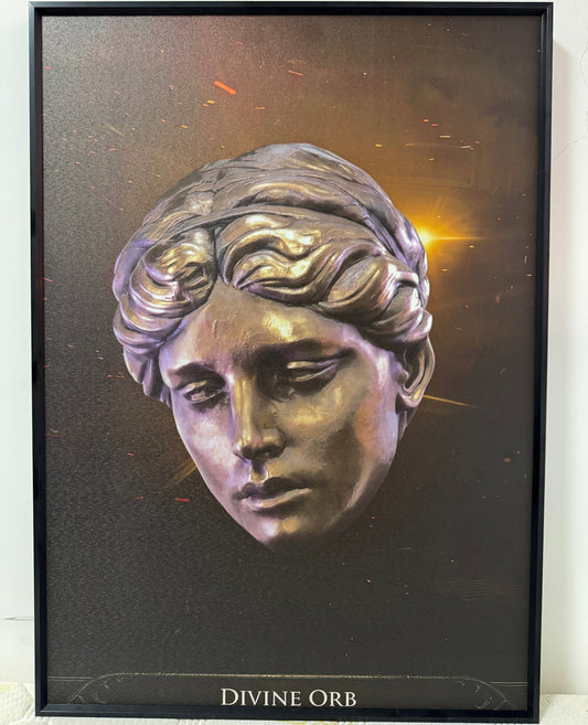 Divine Orb Textured Art | for POE 2 Fans | 3D Textured Wall Art | Gamer gift
