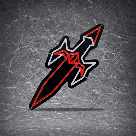 Dragon Defender Neon Sign | for Old School RuneScape Fans | Dimmable LED Neon | Gaming Room Decor