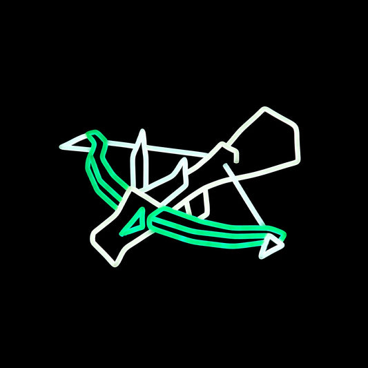 Dragon Hunter Crossbow (DHCB) Neon Sign | for Old School RuneScape Fans | Dimmable LED Neon | Gaming Room Decor