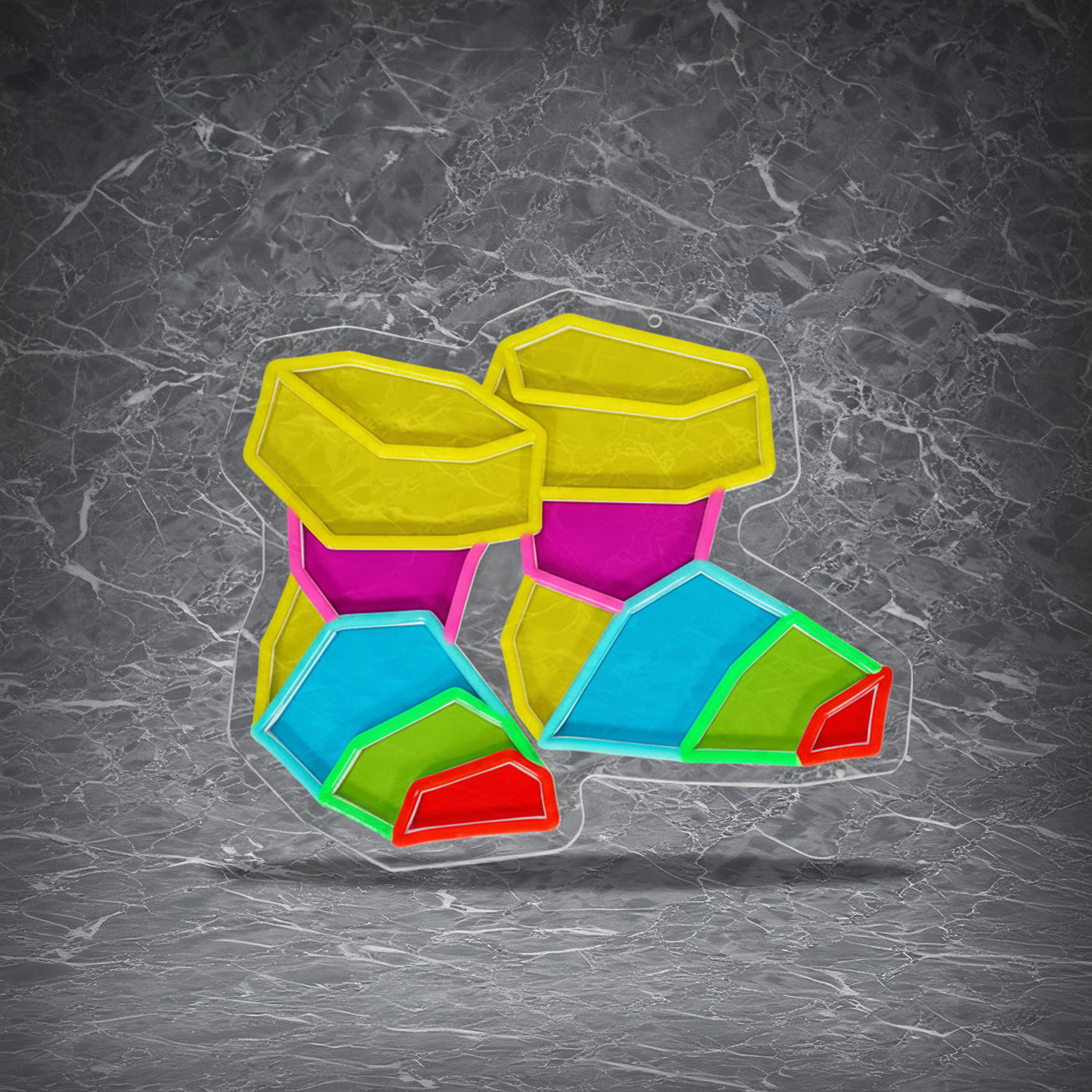 Fancy Boots Neon Sign | for Old School RuneScape Fans | Dimmable LED Neon | Gaming Room Decor