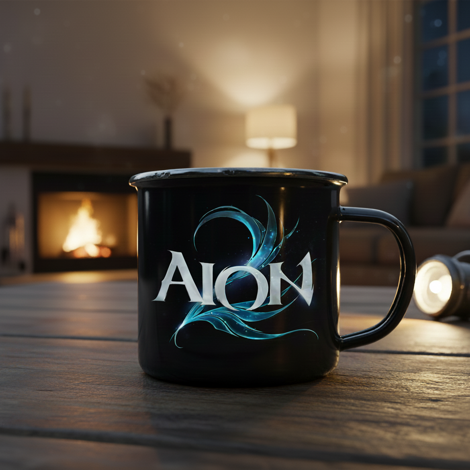 AION2 Logo Enamel Mug