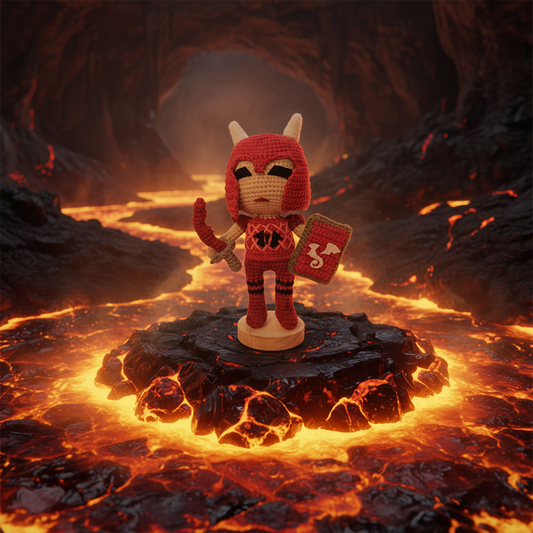 OSRS Dragon Chainbody Handmade Crochet Doll | Articulated Joints | Collectible Gift