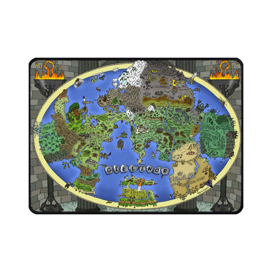 Gielinor Map  | Essential Gear for OSRS Fans | Desk Mat | Cloth Surface | Home Leisure