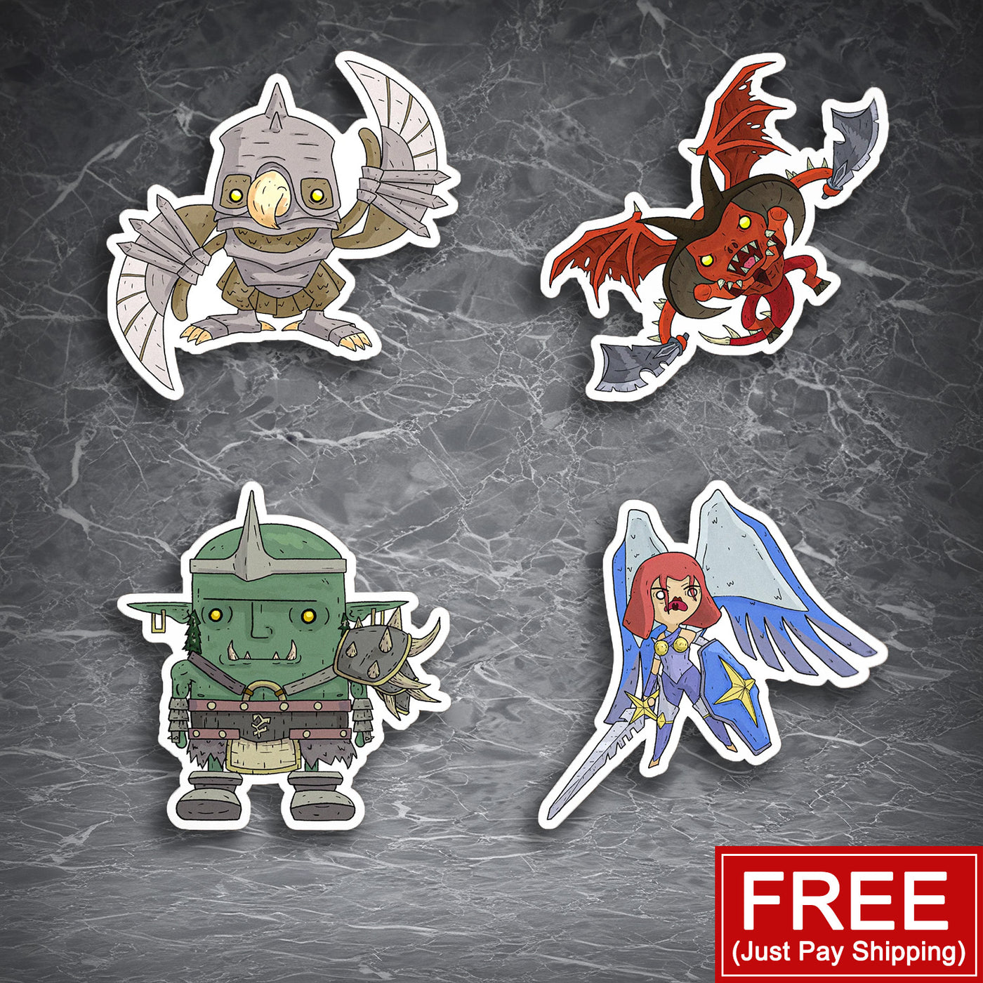 God Wars Sticker Set Collectibles(FREE! You Just Pay Shipping) | for OSRS Fans | Waterproof Stickers | OSRS Gamer gift