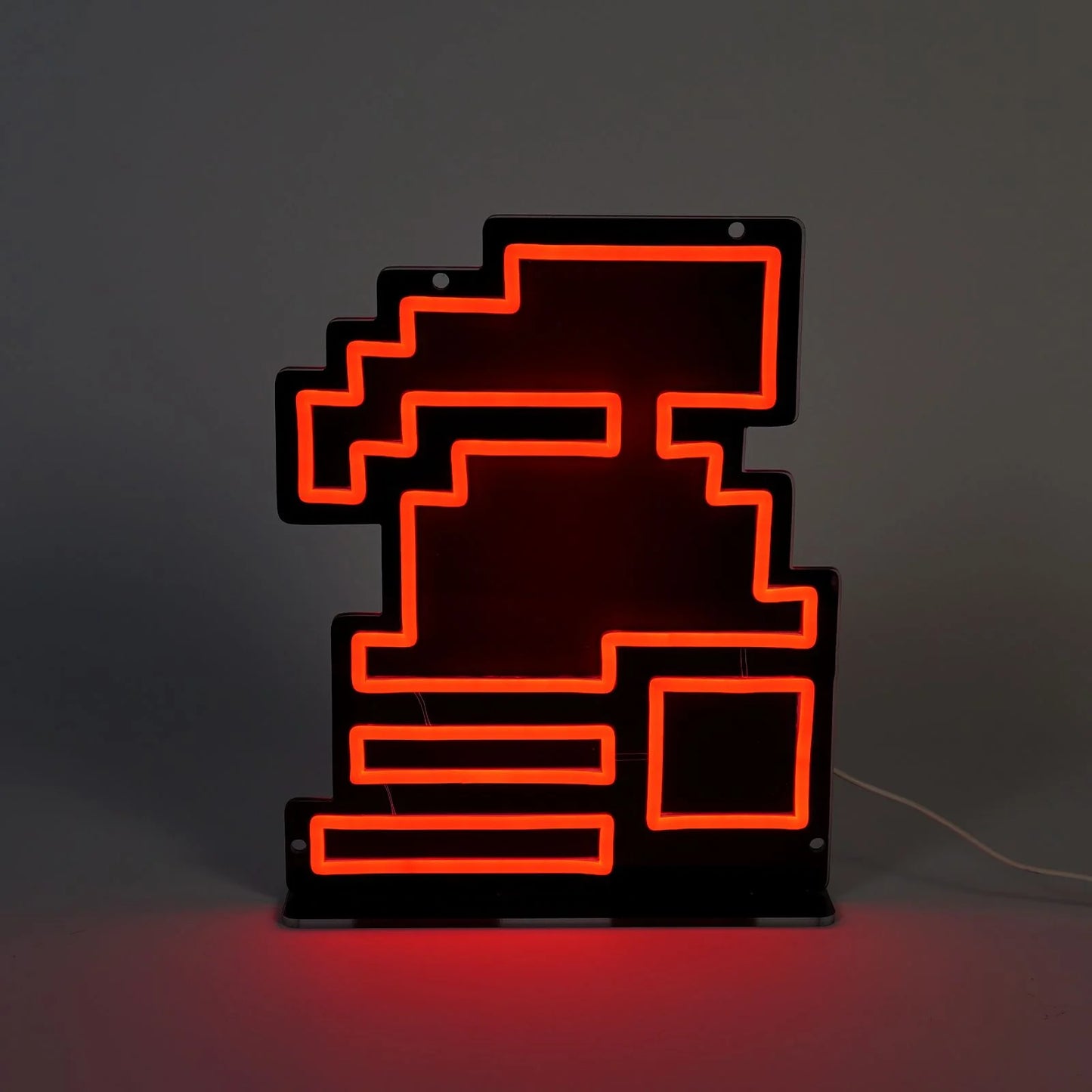 Hardcore Ironman Neon Sign | for Old School RuneScape Fans | Dimmable LED Pixel Art | Gaming Room Decor