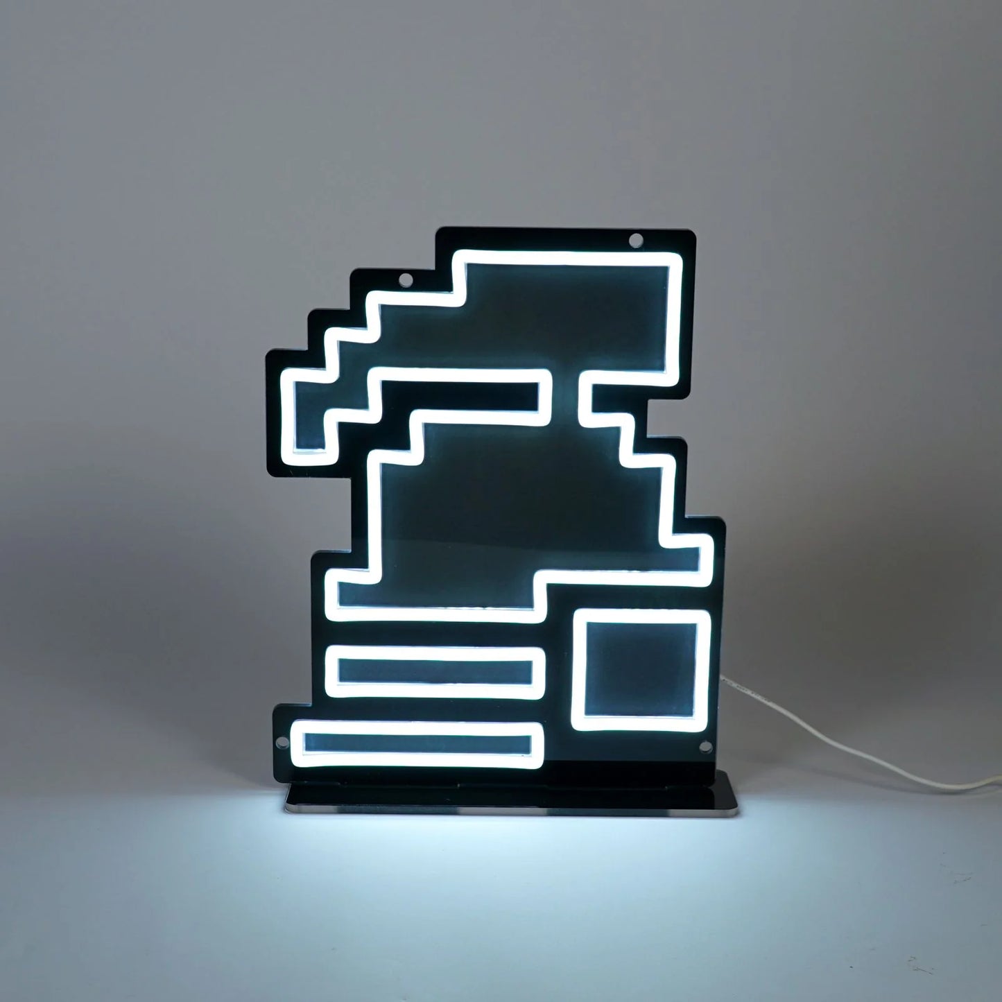 Hardcore Ironman Neon Sign | for Old School RuneScape Fans | Dimmable LED Pixel Art | Gaming Room Decor
