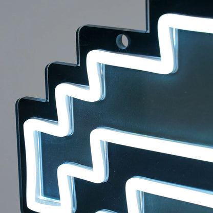 Hardcore Ironman Neon Sign | for Old School RuneScape Fans | Dimmable LED Pixel Art | Gaming Room Decor