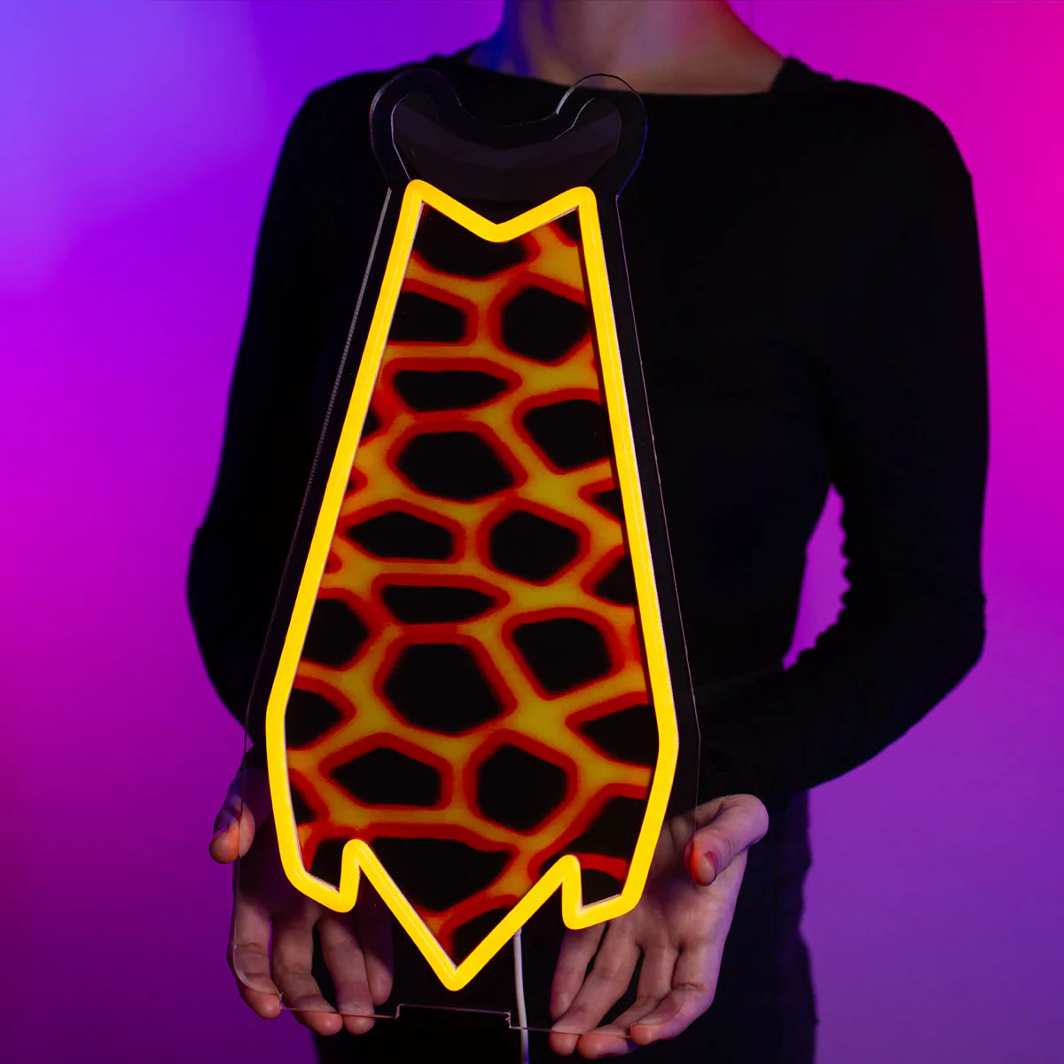 Infernal Cape Neon Sign | for Old School RuneScape Fans | Dimmable LED Art | Gaming Room Decor