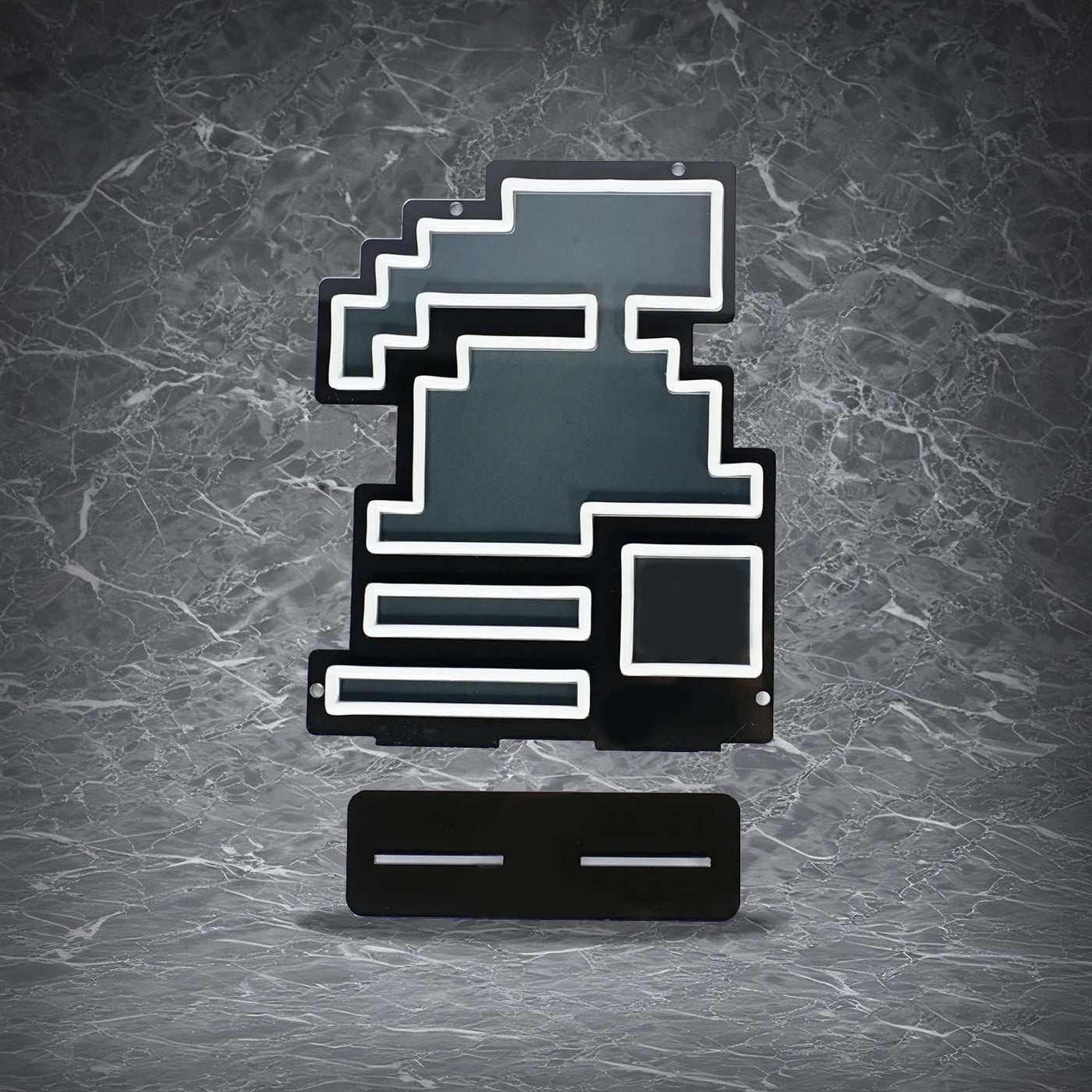 Hardcore Ironman Neon Sign | for Old School RuneScape Fans | Dimmable LED Pixel Art | Gaming Room Decor