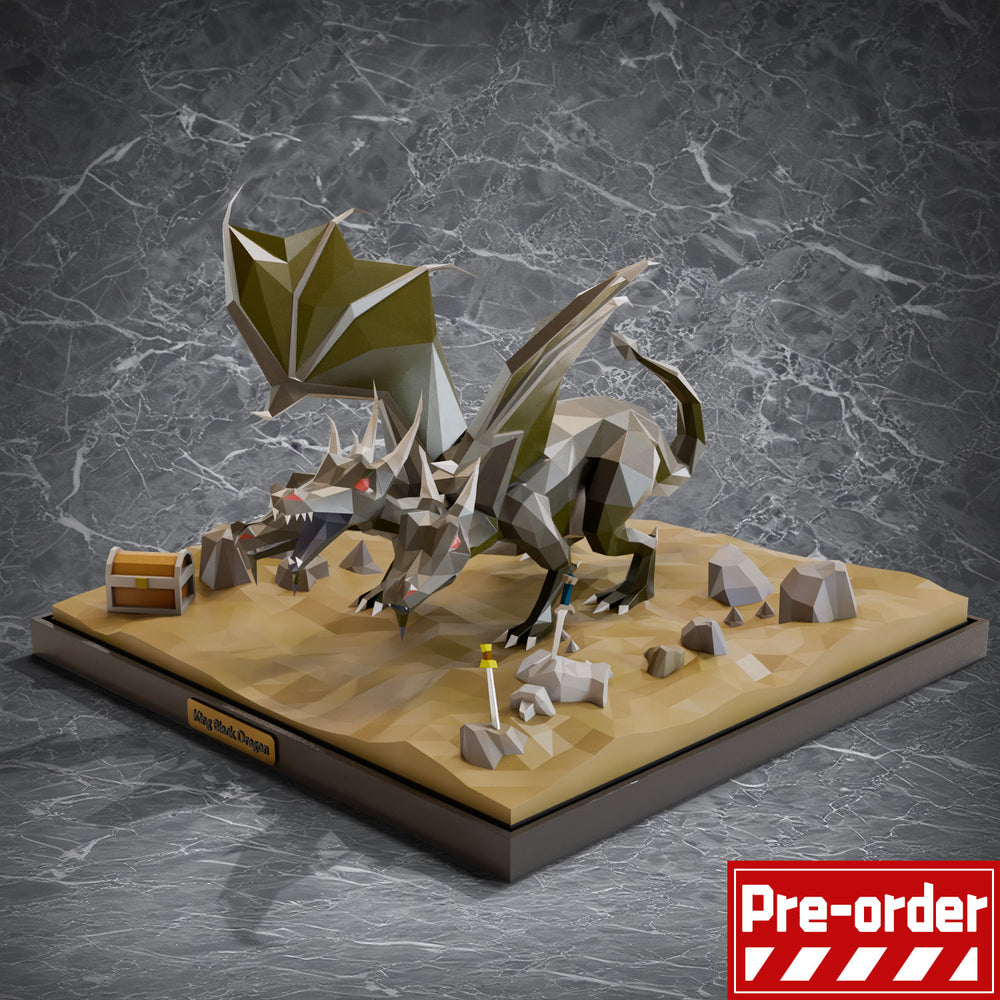 【Pre-order】King Black Dragon Figure | OSRS | PVC | Figurine Collectible
