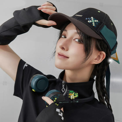 Kinich Impression Series Hands-Free Neck Fan, bladeless wearable fan for Genshin Impact fans with modern ABS & PC design