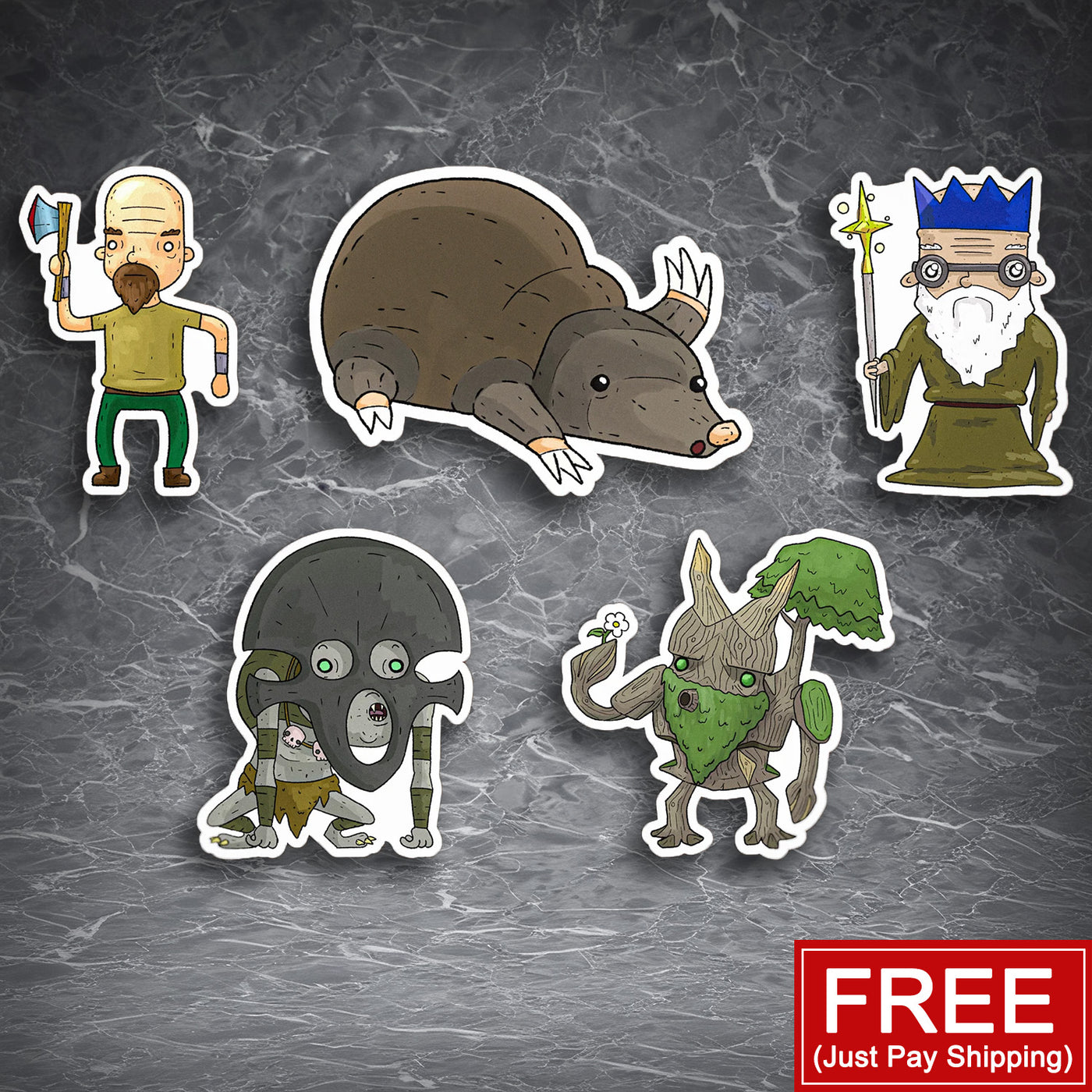 Legends Sticker Set Collectibles(FREE! You Just Pay Shipping) | for OSRS Fans | Waterproof Stickers | OSRS Gamer gift