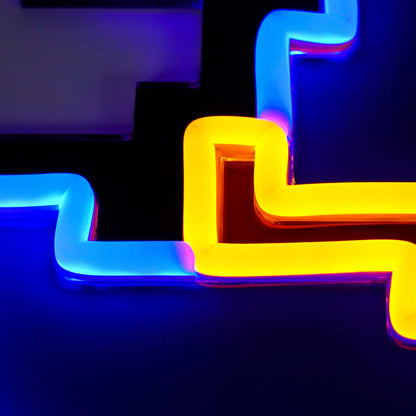 Blue Wizard Hat Neon Sign | for Old School RuneScape Fans | Dimmable LED Pixel Art | Gaming Room Decor